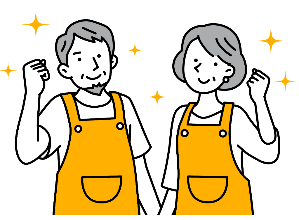 笑顔の店舗スタッフ